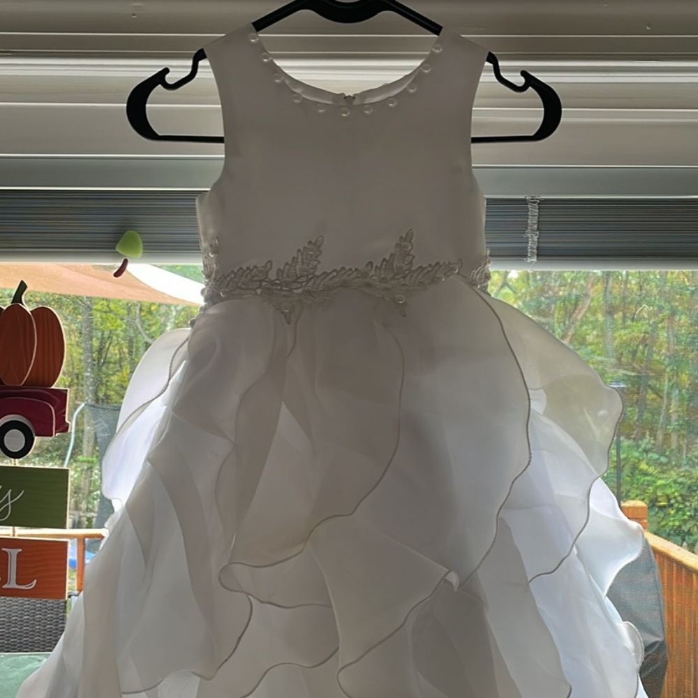 White Flower Girl Dress